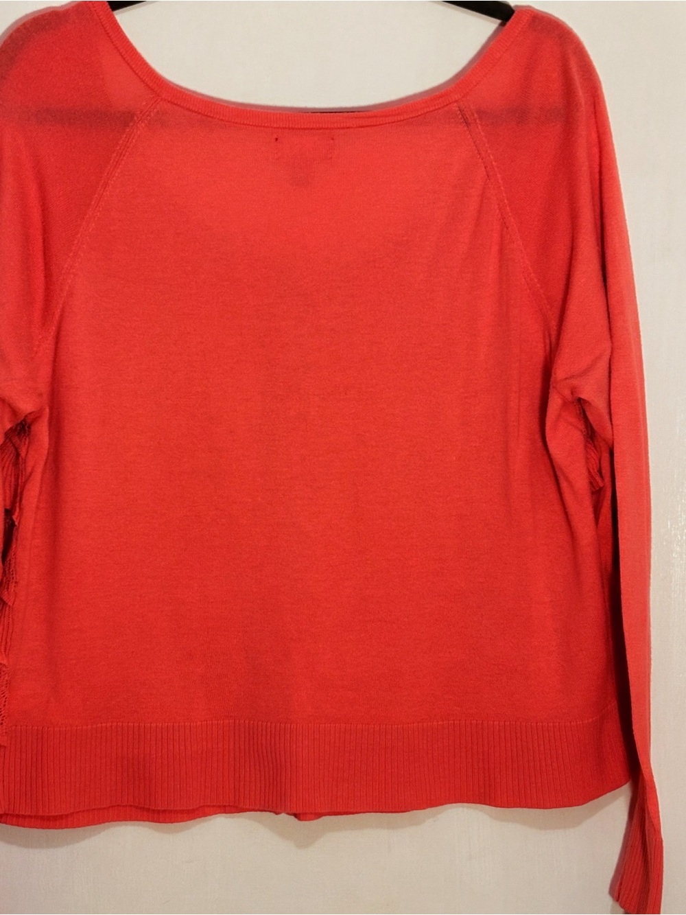 ELLE Orange Ruffle-Front Button Cardigan - Picture 2 of 5